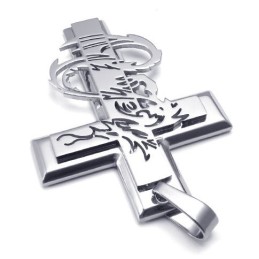 Modernes Design Farbbrillanz Eine Lange Geschichte Titan Kreuz Anhänger