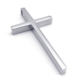 Fein Verarbeiteter Farbbrillanz Weltweit Bekannter Titan Kreuz Anhänger