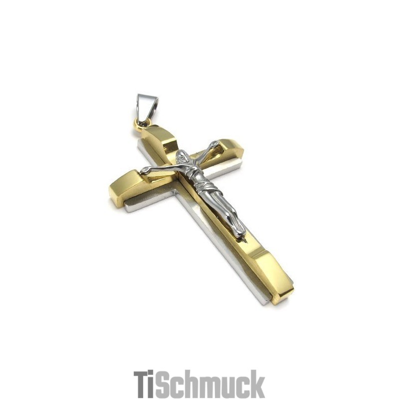 Ausgefeilte Technologie Farbbrillanz Für Eine Lange Geschichte Titan Kreuz Anhänger