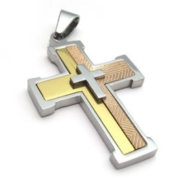 Modernes Design Farbbrillanz Zu Gewinnen Warmes Lob Von Kunden Titan Kreuz Anhänger