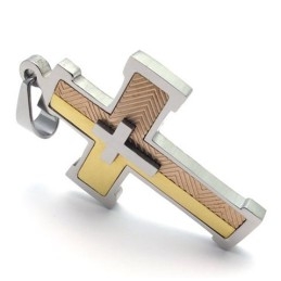 Modernes Design Farbbrillanz Zu Gewinnen Warmes Lob Von Kunden Titan Kreuz Anhänger