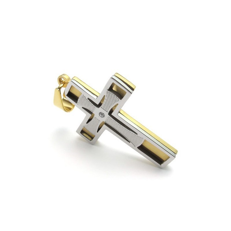 Fein Verarbeitete Farbbrillanz Für Einen Langjährigen Ruf Titan Kreuz Anhänger