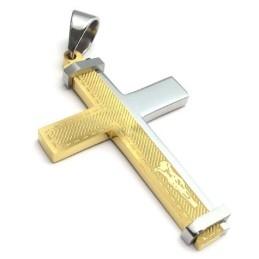 Modernes Design Farbbrillanz Für Einen Langjährigen Ruf Titan Kreuz Anhänger