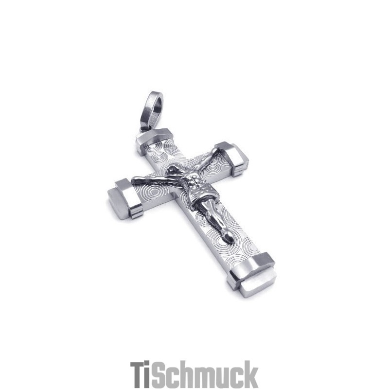 Ausgefeilte Technologie Zarte Farben Die Königin Der Qualität Titan Kreuz Anhänger