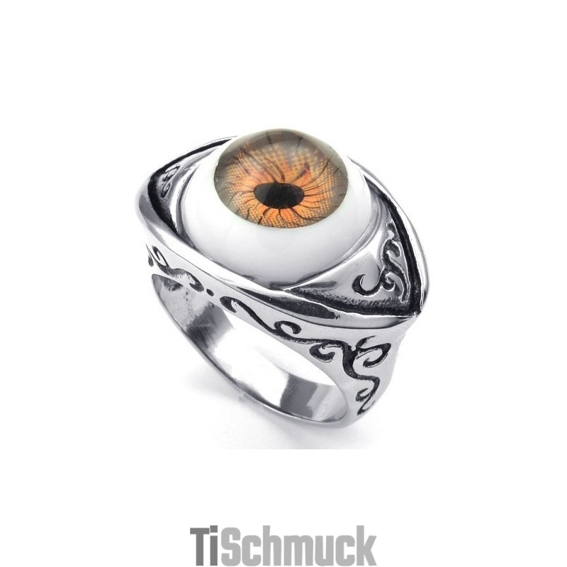 Schönes Design Farbbrillanz Stabile Qualität Titan Ring